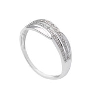 Anello Babila Milano Donna in Oro bianco Diamante 280600BB